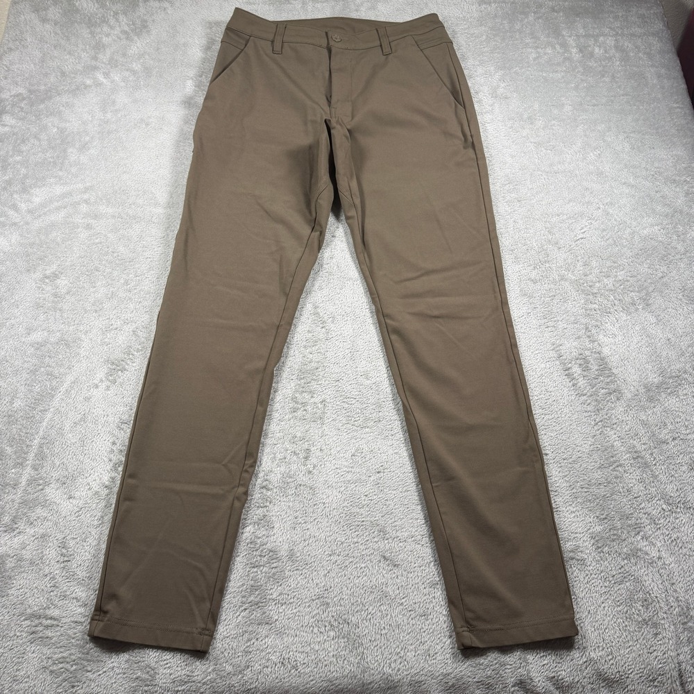 BYLT Premium Basics Everyday Pant 2.0 Mens 33 Tall Brown Slim Fit
